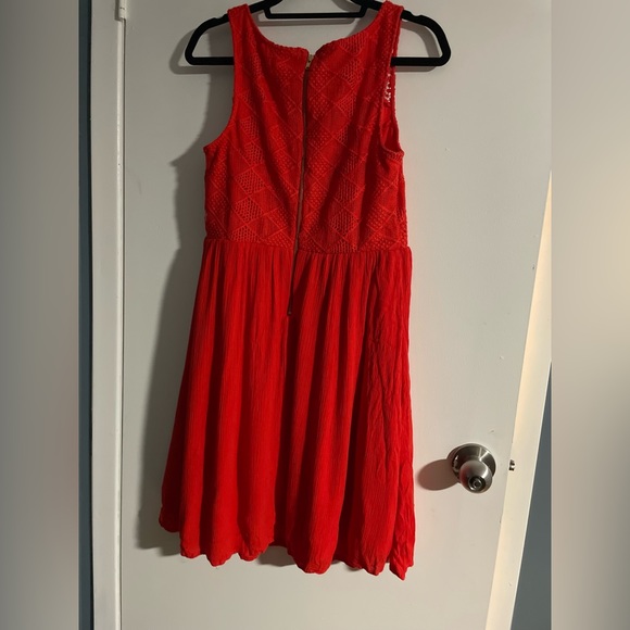 Torrid Red Mini Lace Sleeveless Dress Size 10 - Picture 3 of 6